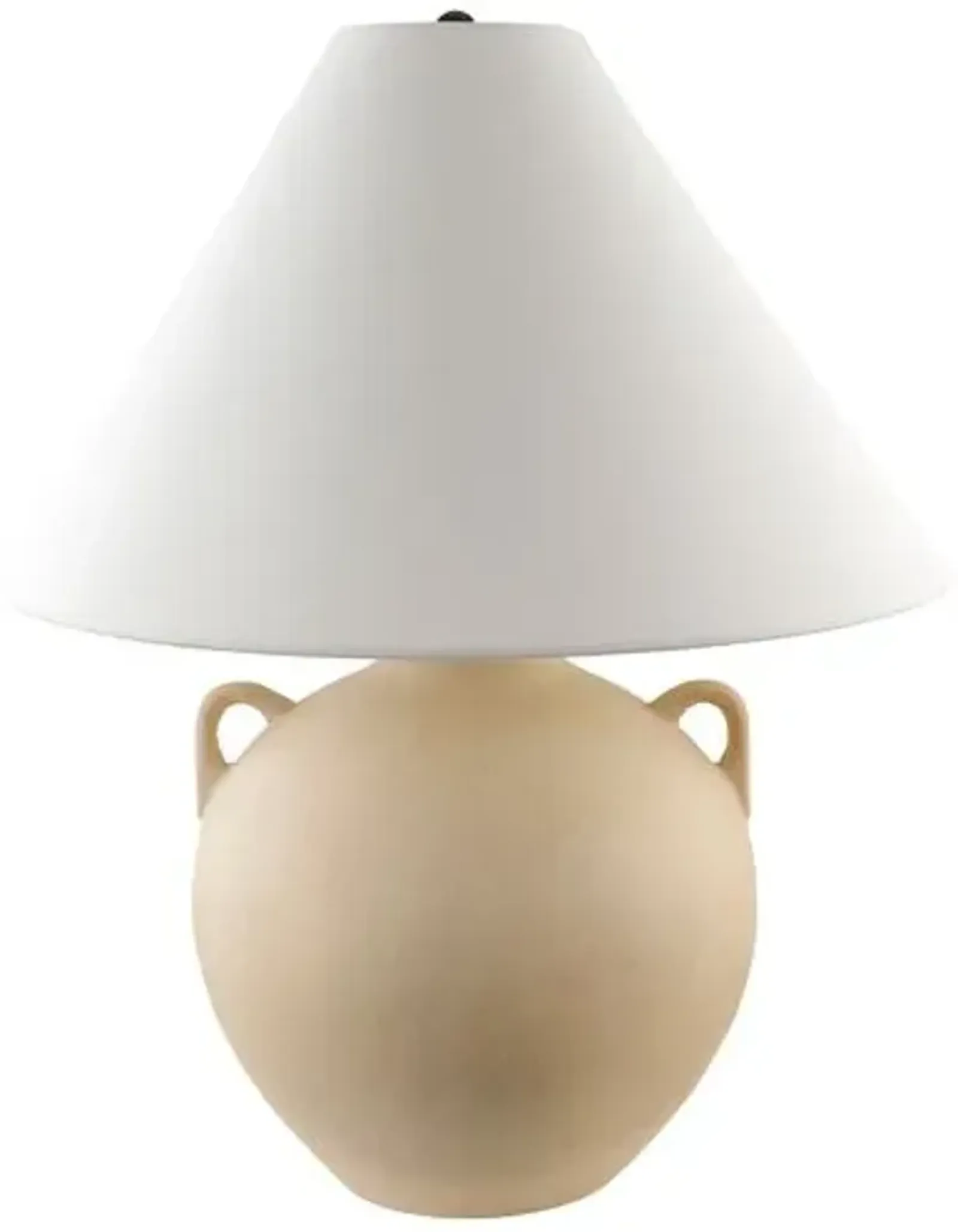 Dune Ceramic Jar Table Lamp - Beige