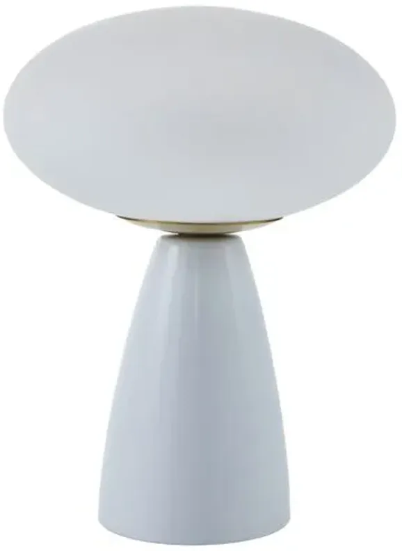 Kolbi Globe Ceramic Table Lamp - White