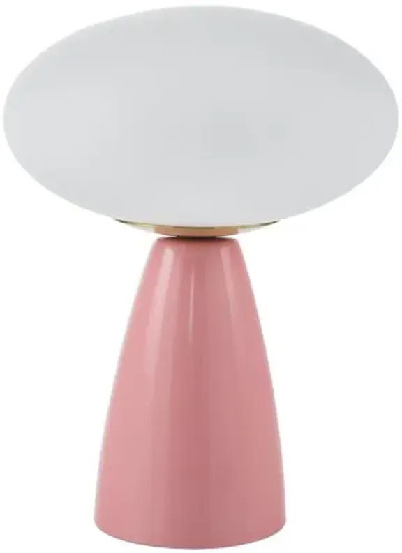 Kolbi Globe Ceramic Table Lamp - Pink