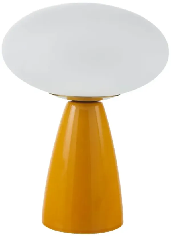 Kolbi Globe Ceramic Table Lamp - Orange