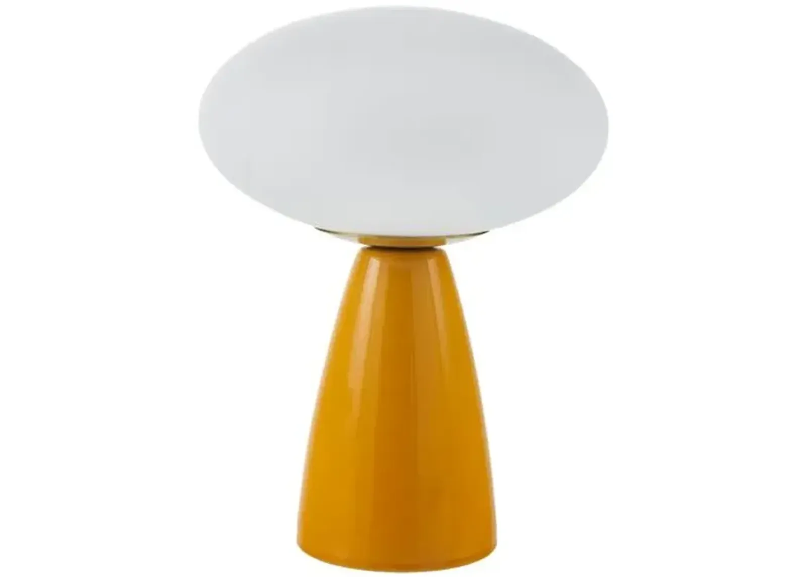 Kolbi Globe Ceramic Table Lamp - Orange