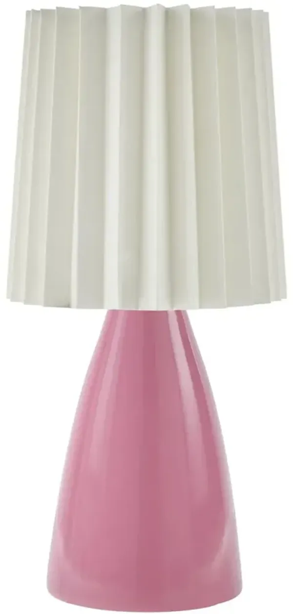 Pania Accent Table Lamp - Pink - 13Hx6.3Wx6.3D in