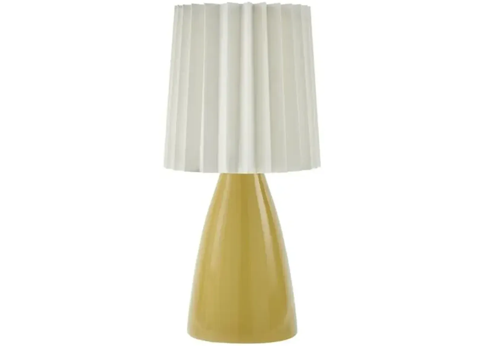 Pania Accent Table Lamp - Yellow - 13Hx6.3Wx6.3D in