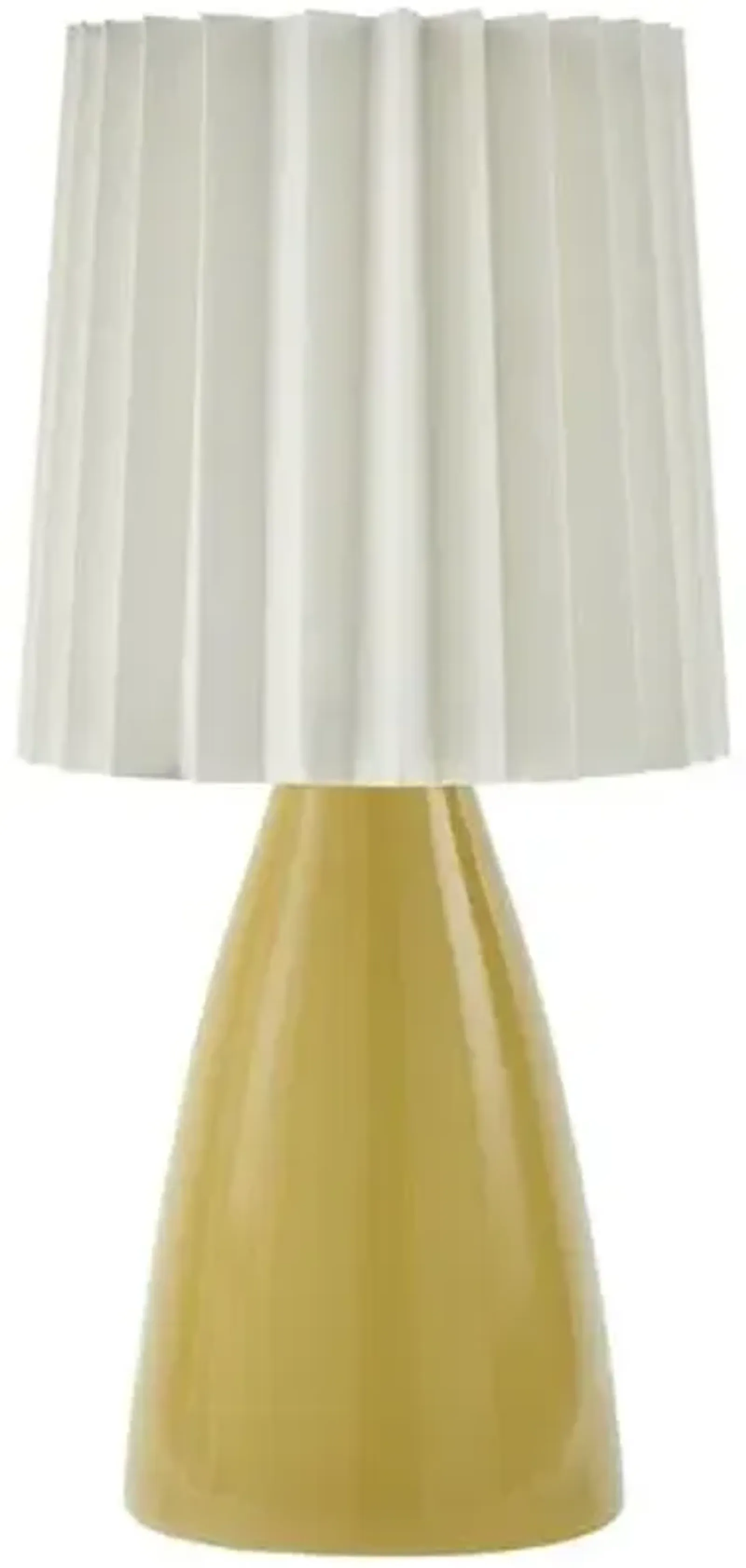 Pania Accent Table Lamp - Yellow - 13Hx6.3Wx6.3D in