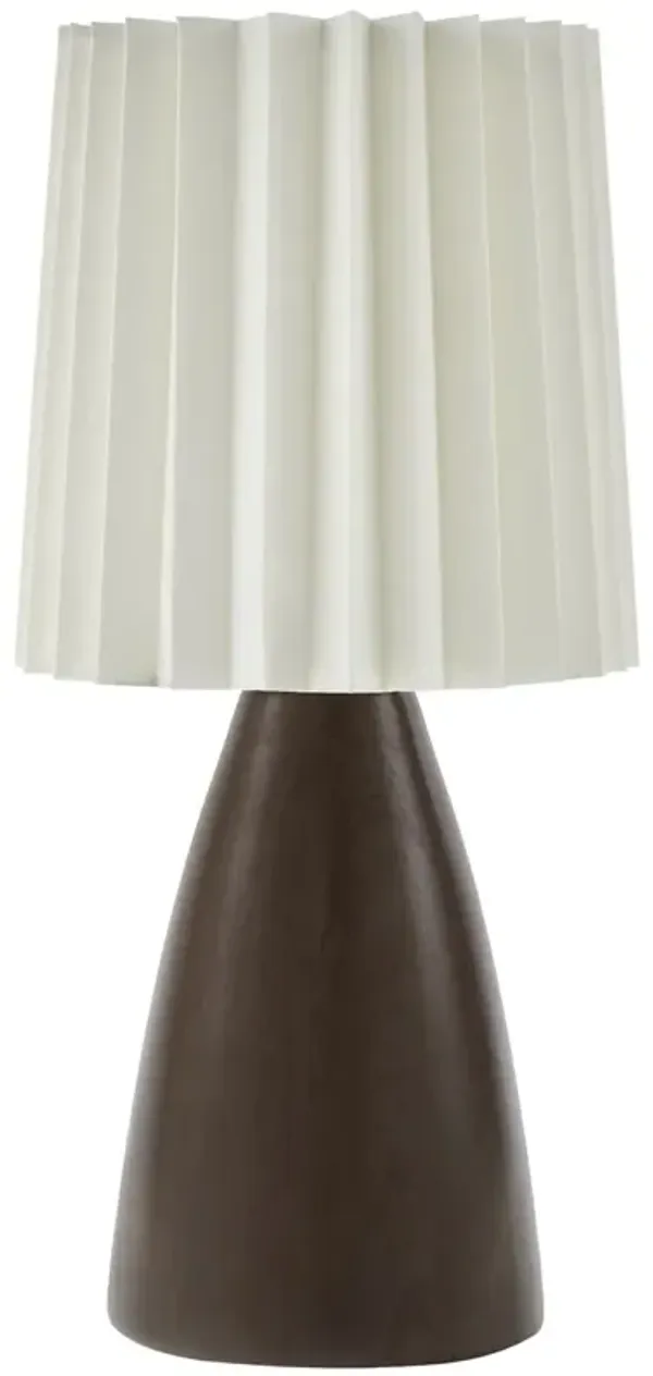 Pania Accent Table Lamp - Brown - 13Hx6.3Wx6.3D in