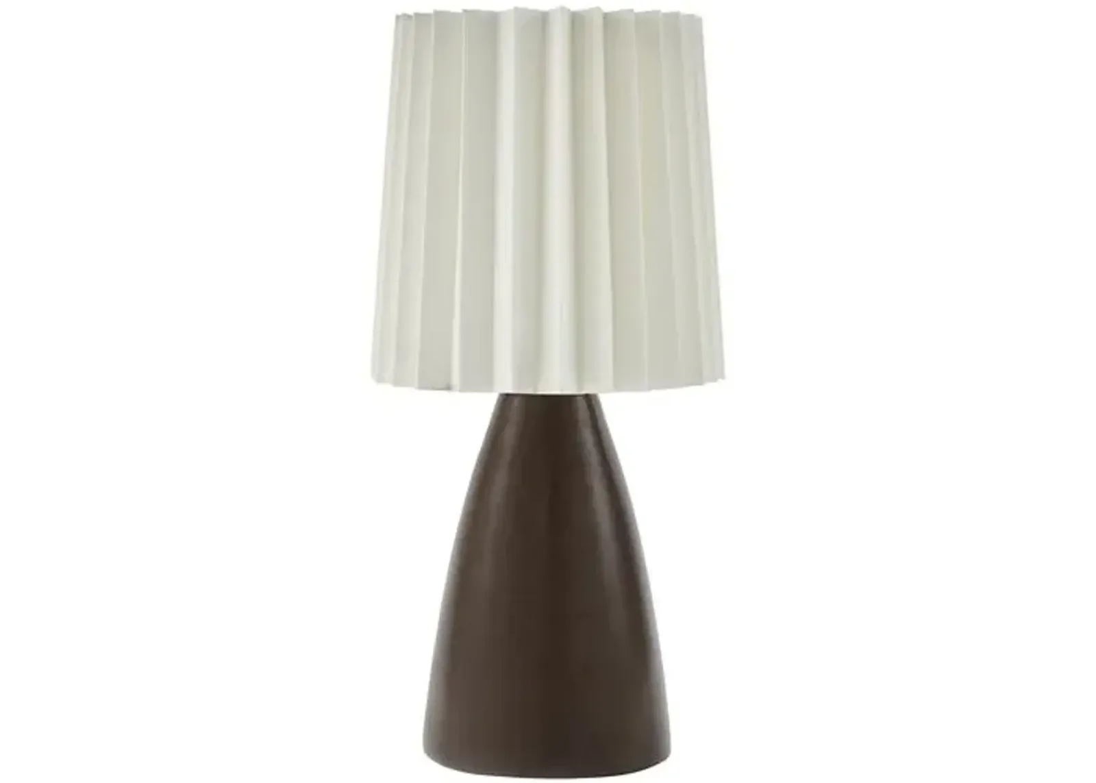 Pania Accent Table Lamp - Brown - 13Hx6.3Wx6.3D in