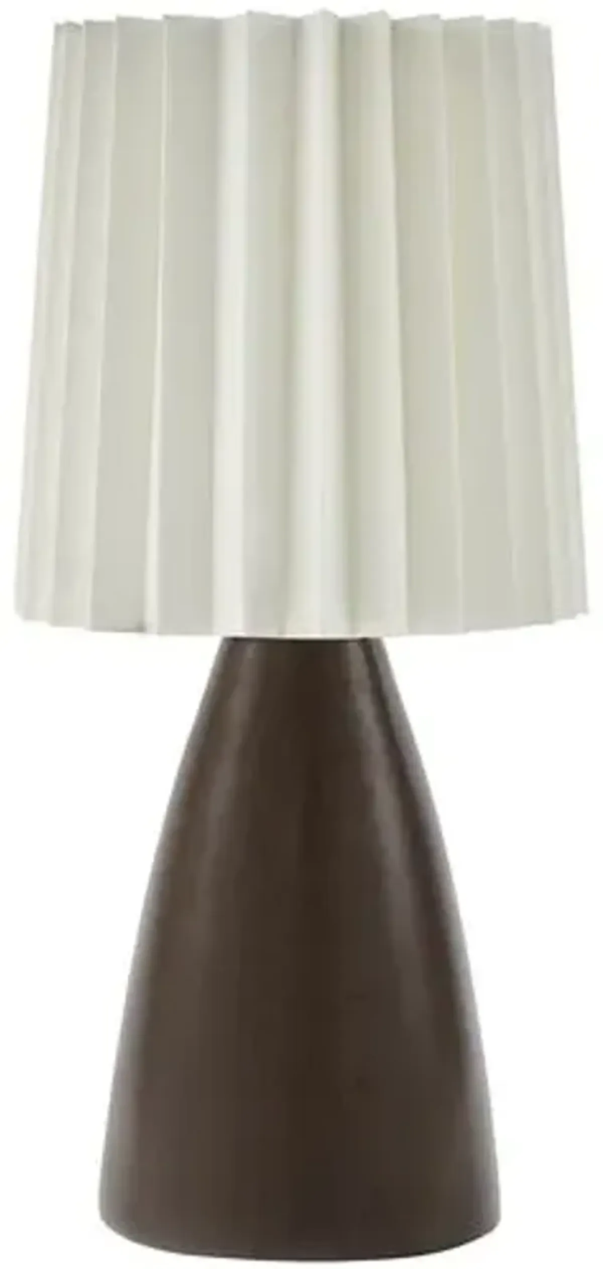 Pania Accent Table Lamp - Brown - 13Hx6.3Wx6.3D in