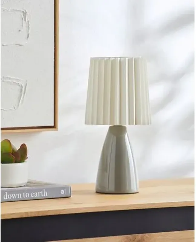 Pania Accent Table Lamp - Gray - 13Hx6.3Wx6.3D in