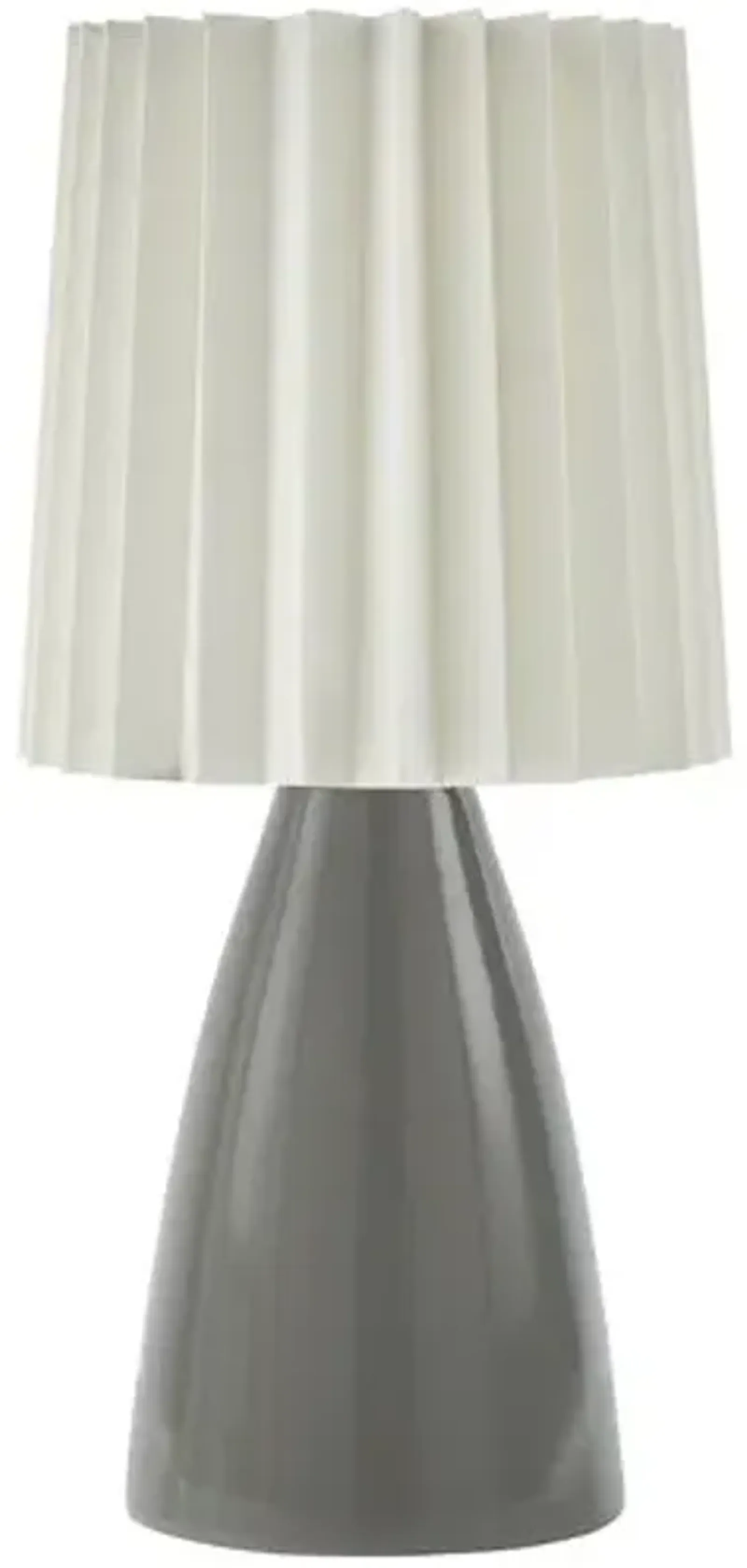 Pania Accent Table Lamp - Gray - 13Hx6.3Wx6.3D in