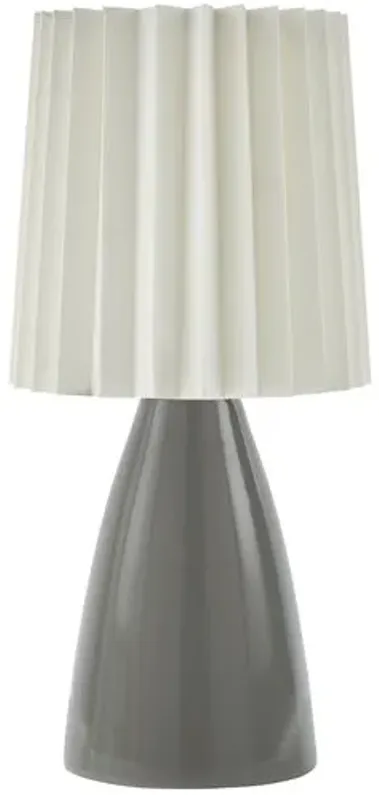 Pania Accent Table Lamp - Gray - 13Hx6.3Wx6.3D in