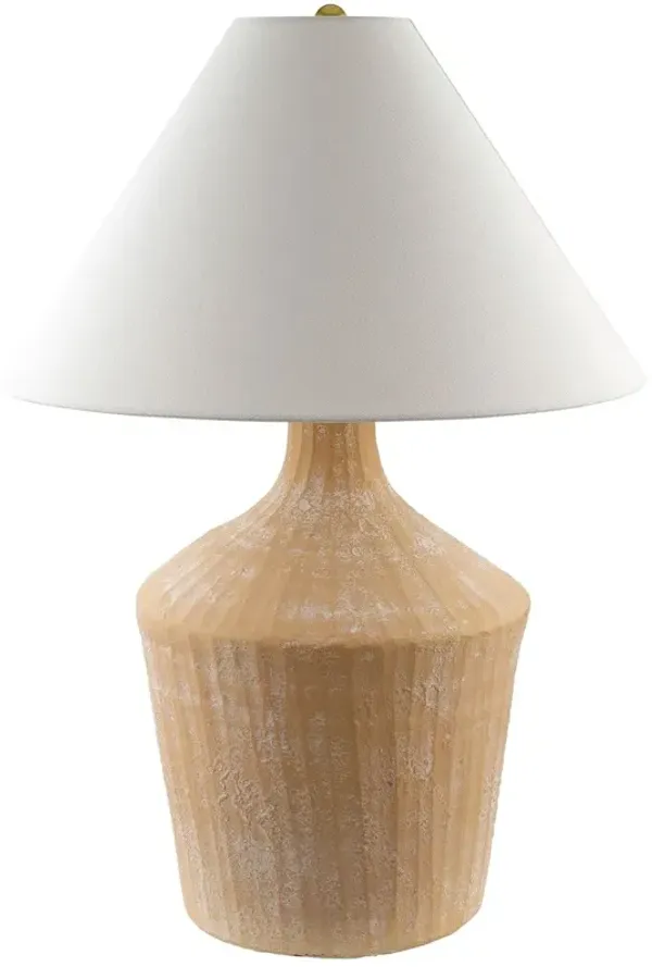 Chrisley Ceramic Table Lamp - Brick - Red
