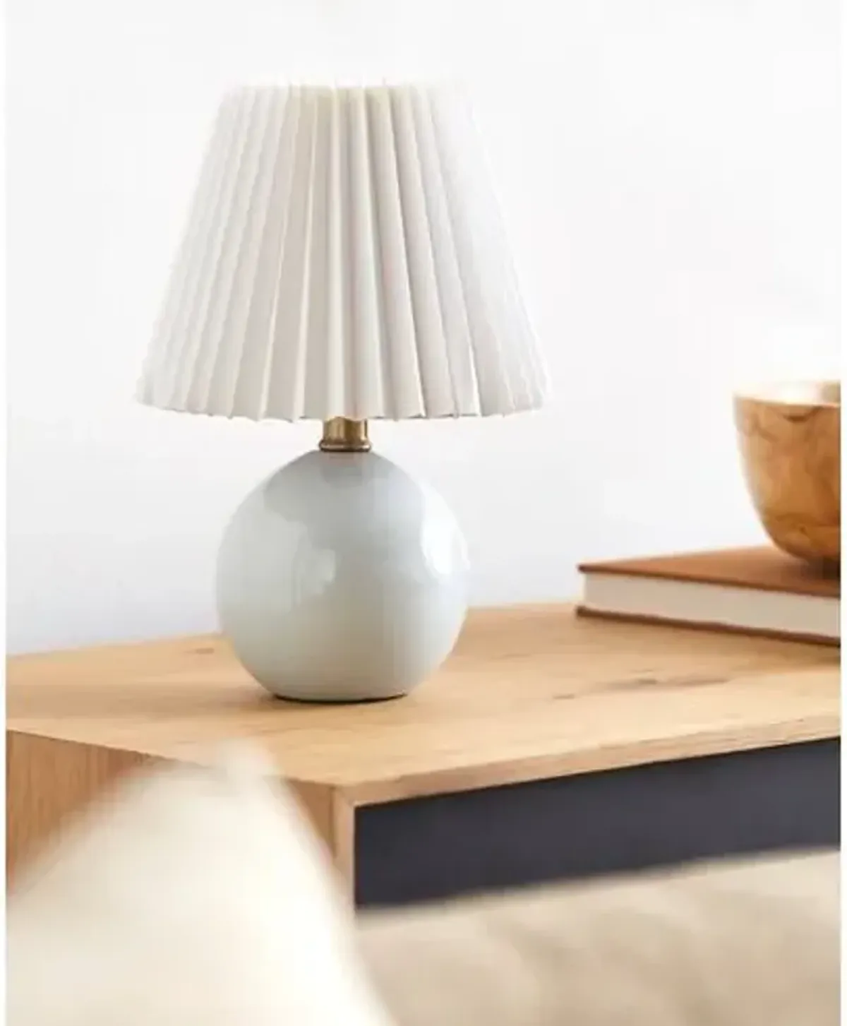 Loula Accent Table Lamp - White - 12Hx7.7Wx7.7D in