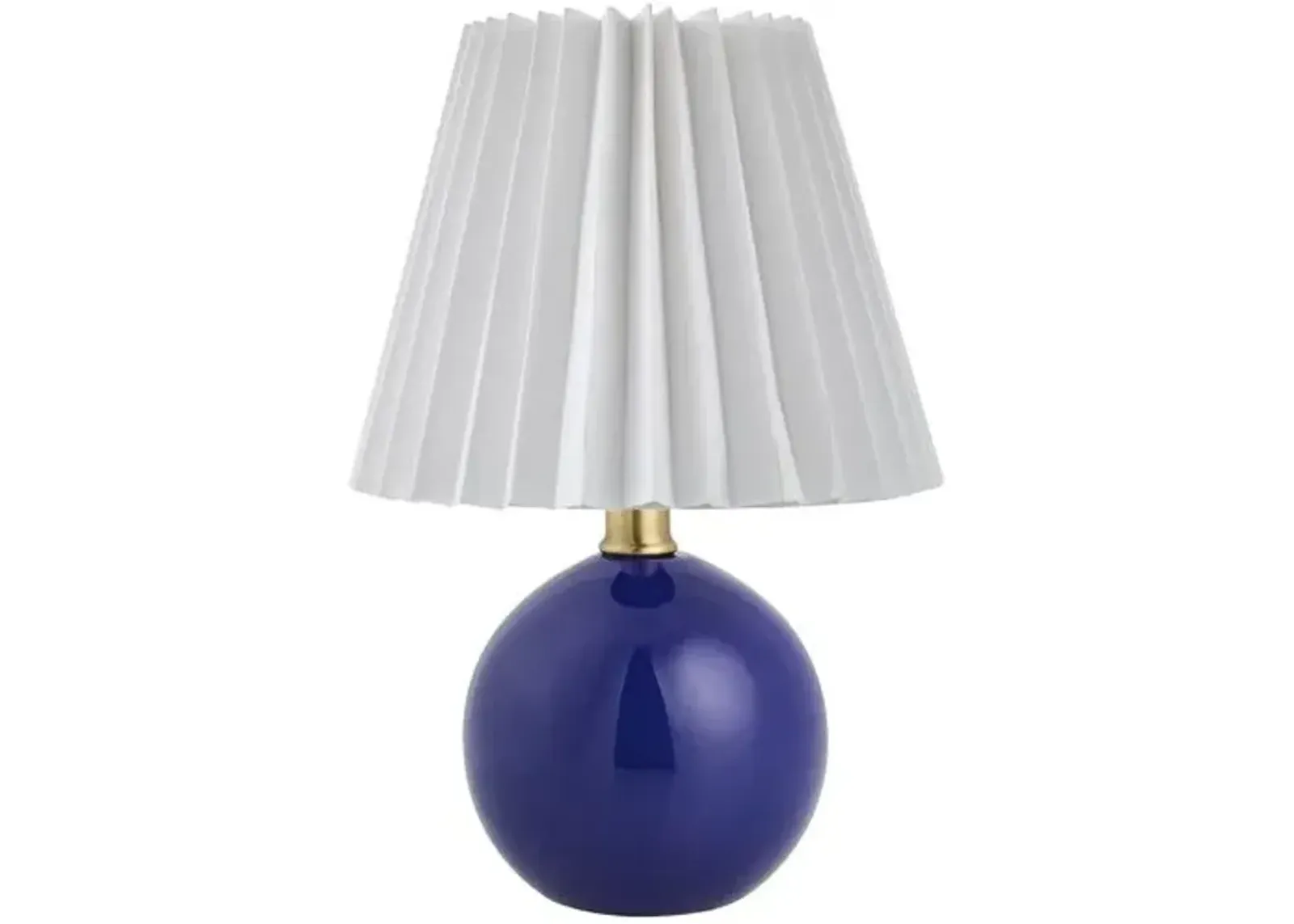 Loula Accent Table Lamp - Blue - 12Hx7.7Wx7.7D in