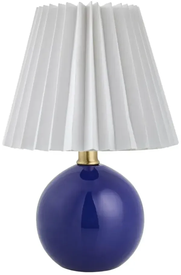 Loula Accent Table Lamp - Blue - 12Hx7.7Wx7.7D in