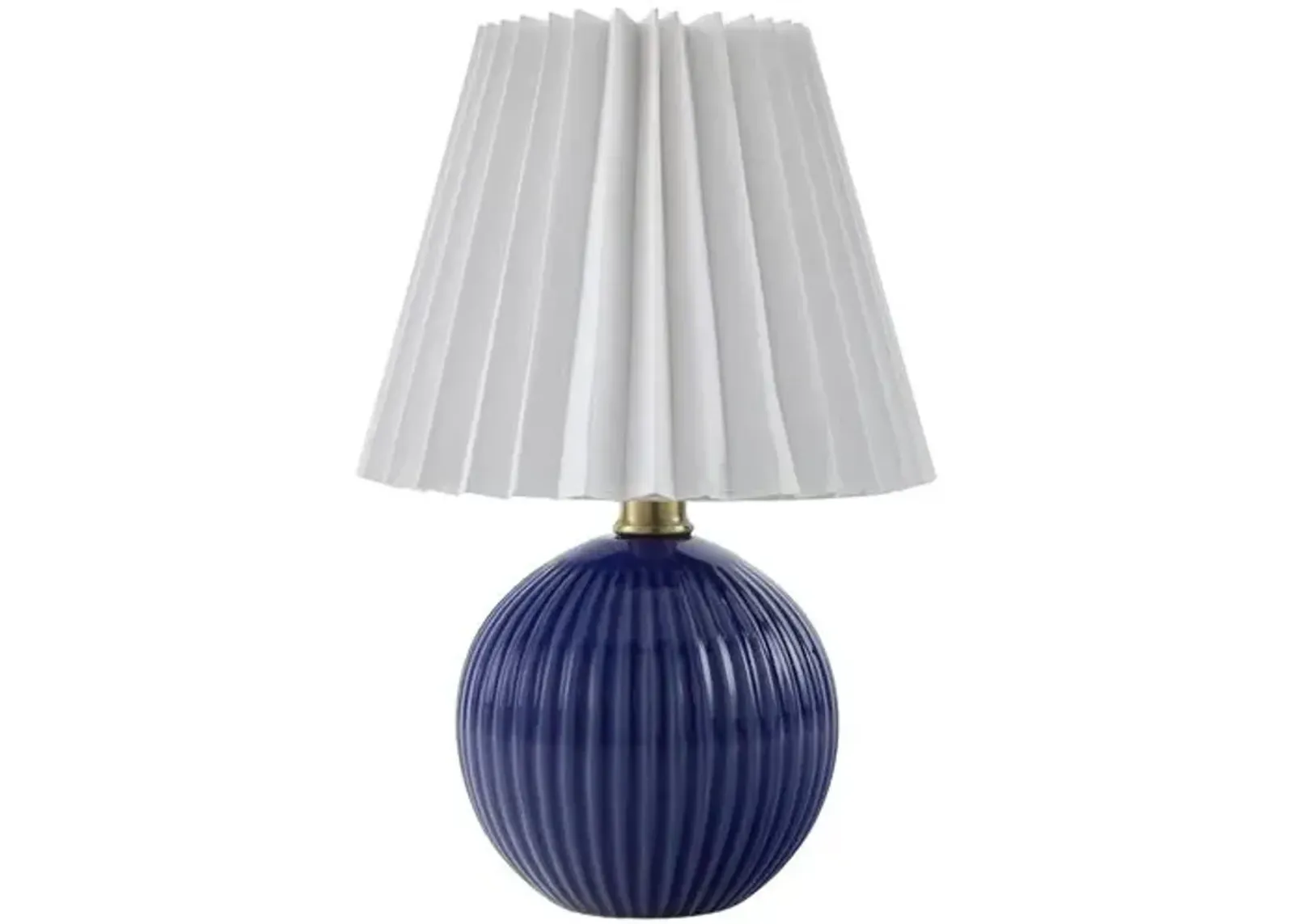 Loula Textured Accent Table Lamp - Blue - 12Hx7.7Wx7.7D in