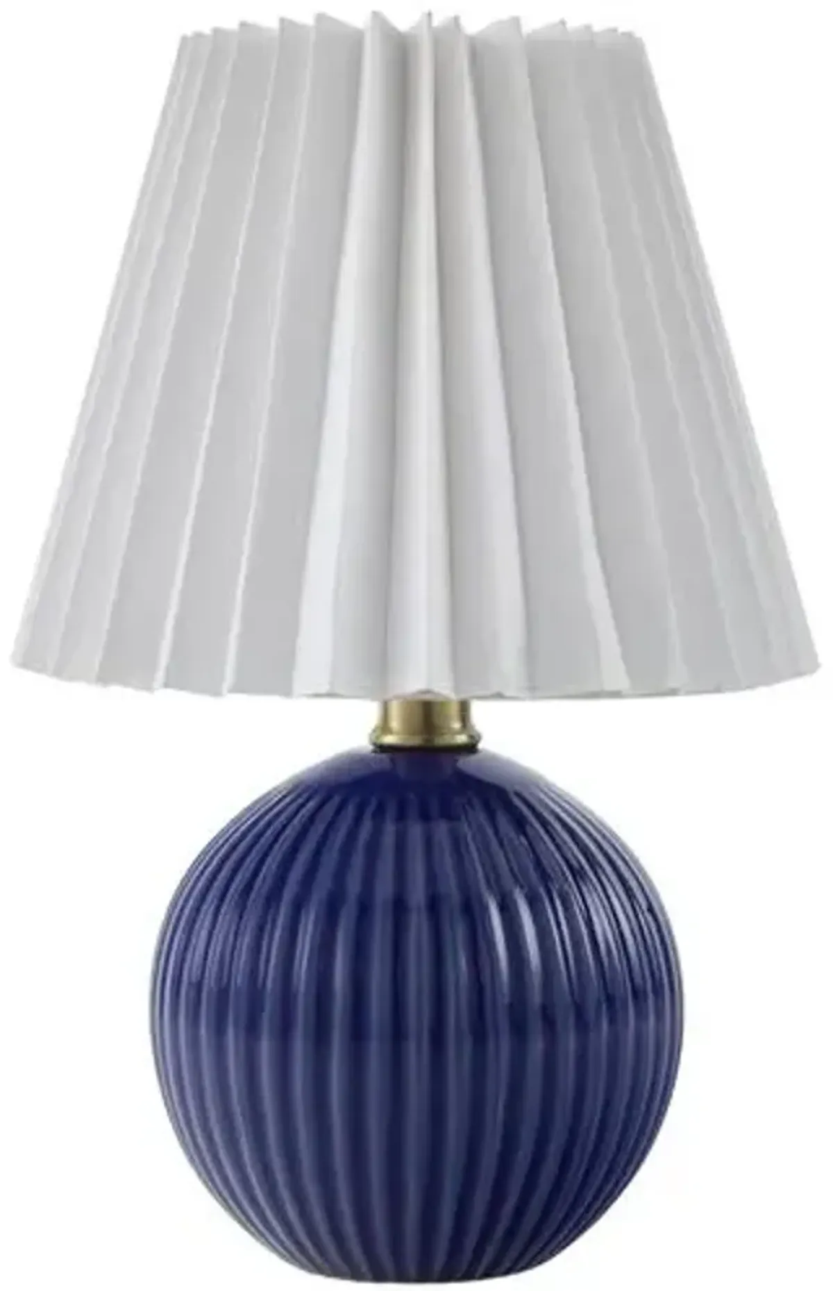 Loula Textured Accent Table Lamp - Blue - 12Hx7.7Wx7.7D in