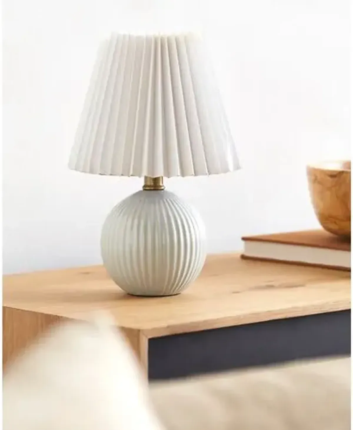 Loula Textured Accent Table Lamp - Blue - 12Hx7.7Wx7.7D in