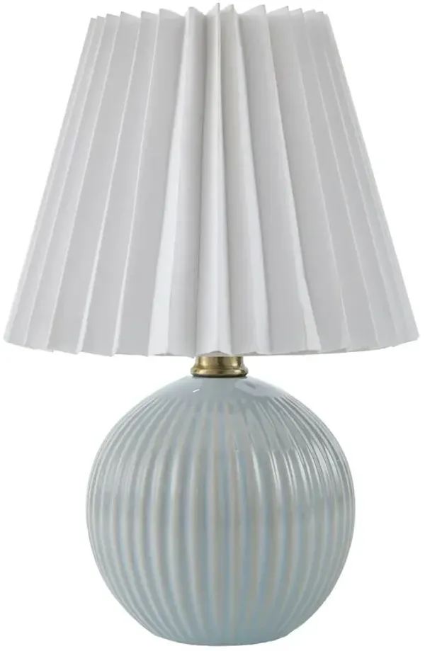 Loula Textured Accent Table Lamp - Blue - 12Hx7.7Wx7.7D in