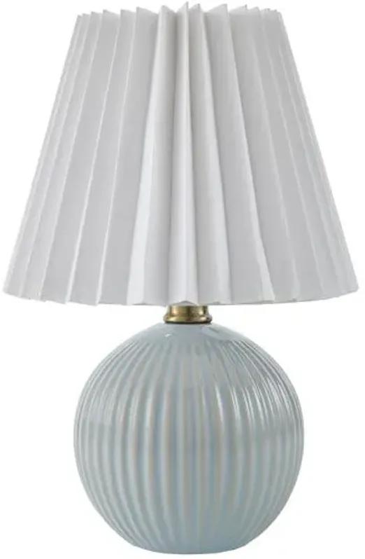 Loula Textured Accent Table Lamp - Blue - 12Hx7.7Wx7.7D in