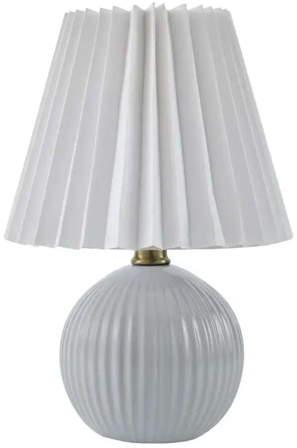 Loula Textured Accent Table Lamp - White - 12Hx7.7Wx7.7D in