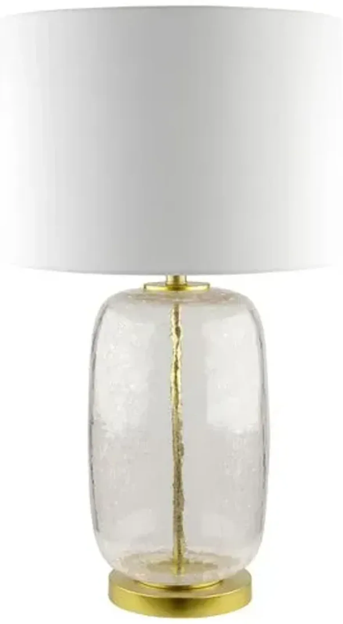 Edna Glass Table Lamp - Clear/Gold