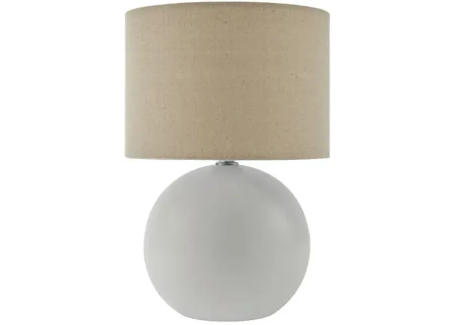 Pia Ball Accent Table Lamp - White - 10Hx8Wx8D in