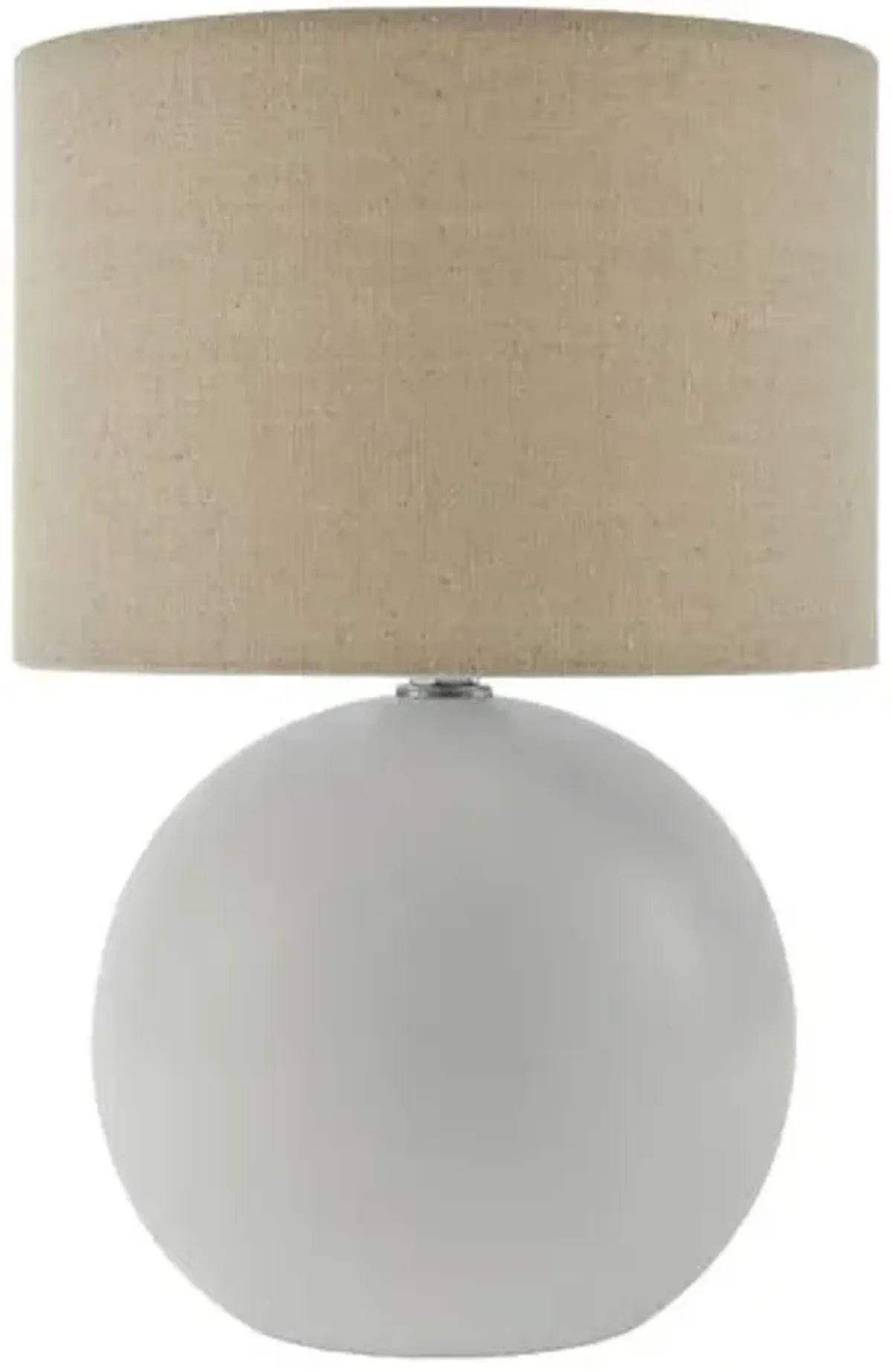 Pia Ball Accent Table Lamp - White - 10Hx8Wx8D in