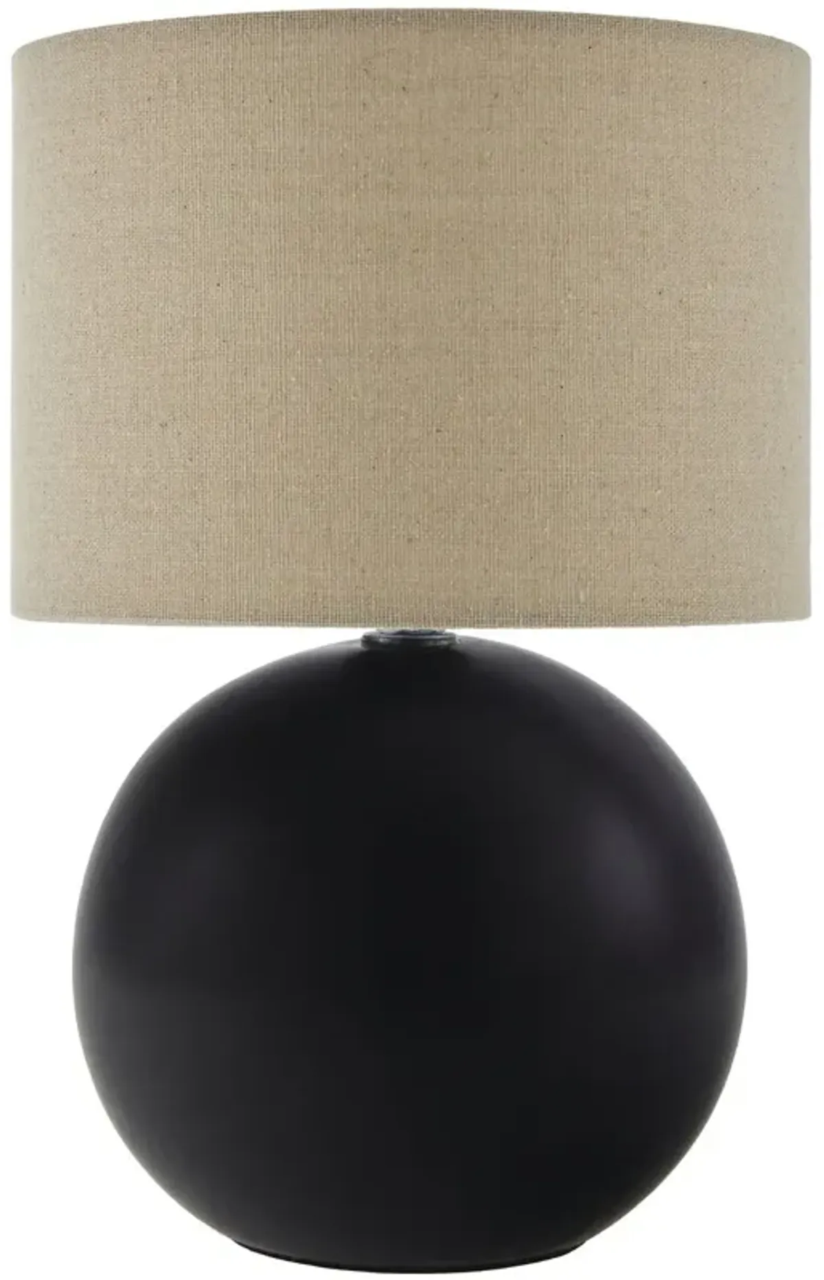 Pia Ball Accent Table Lamp - Black - 10Hx8Wx8D in