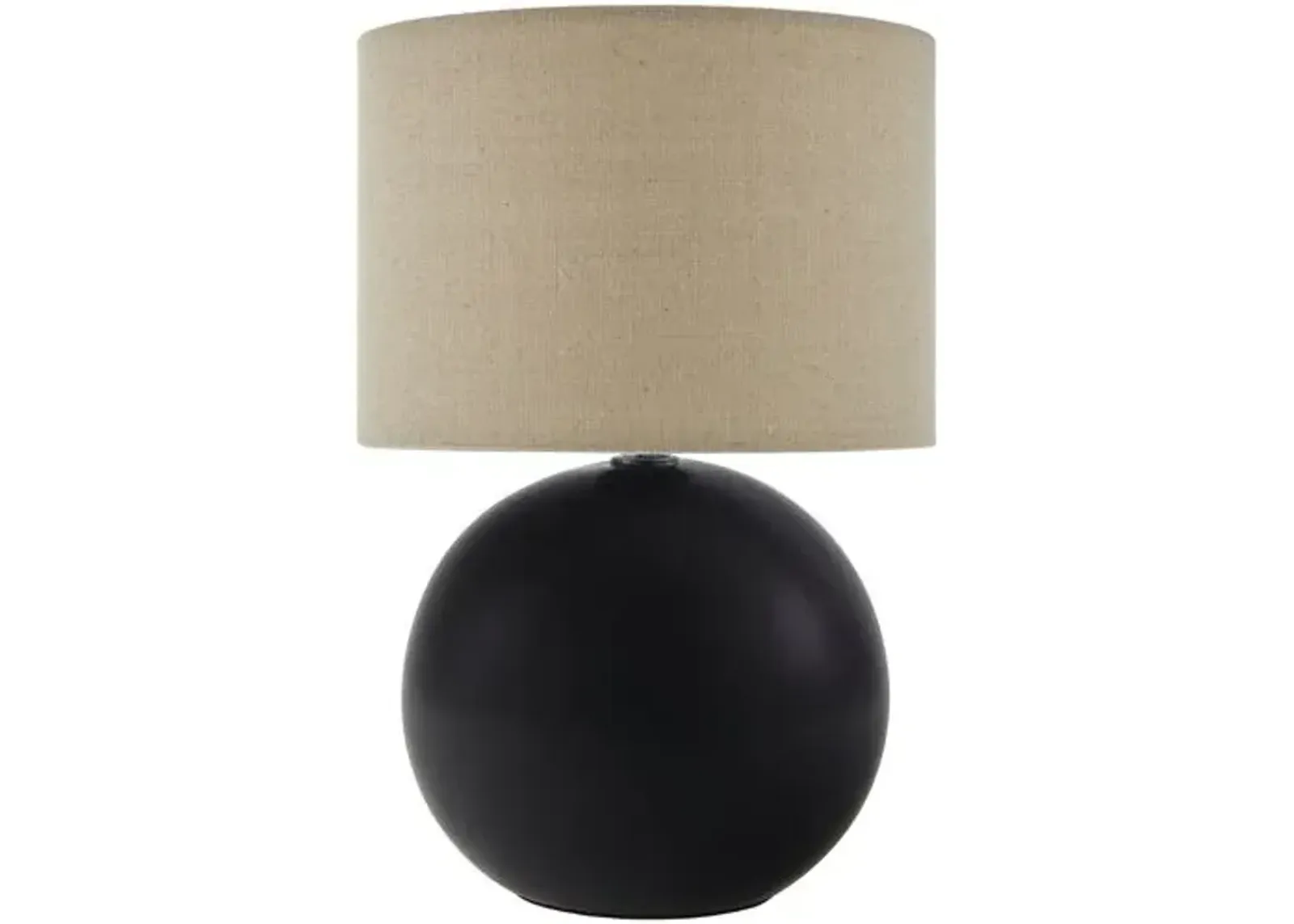 Pia Ball Accent Table Lamp - Black - 10Hx8Wx8D in