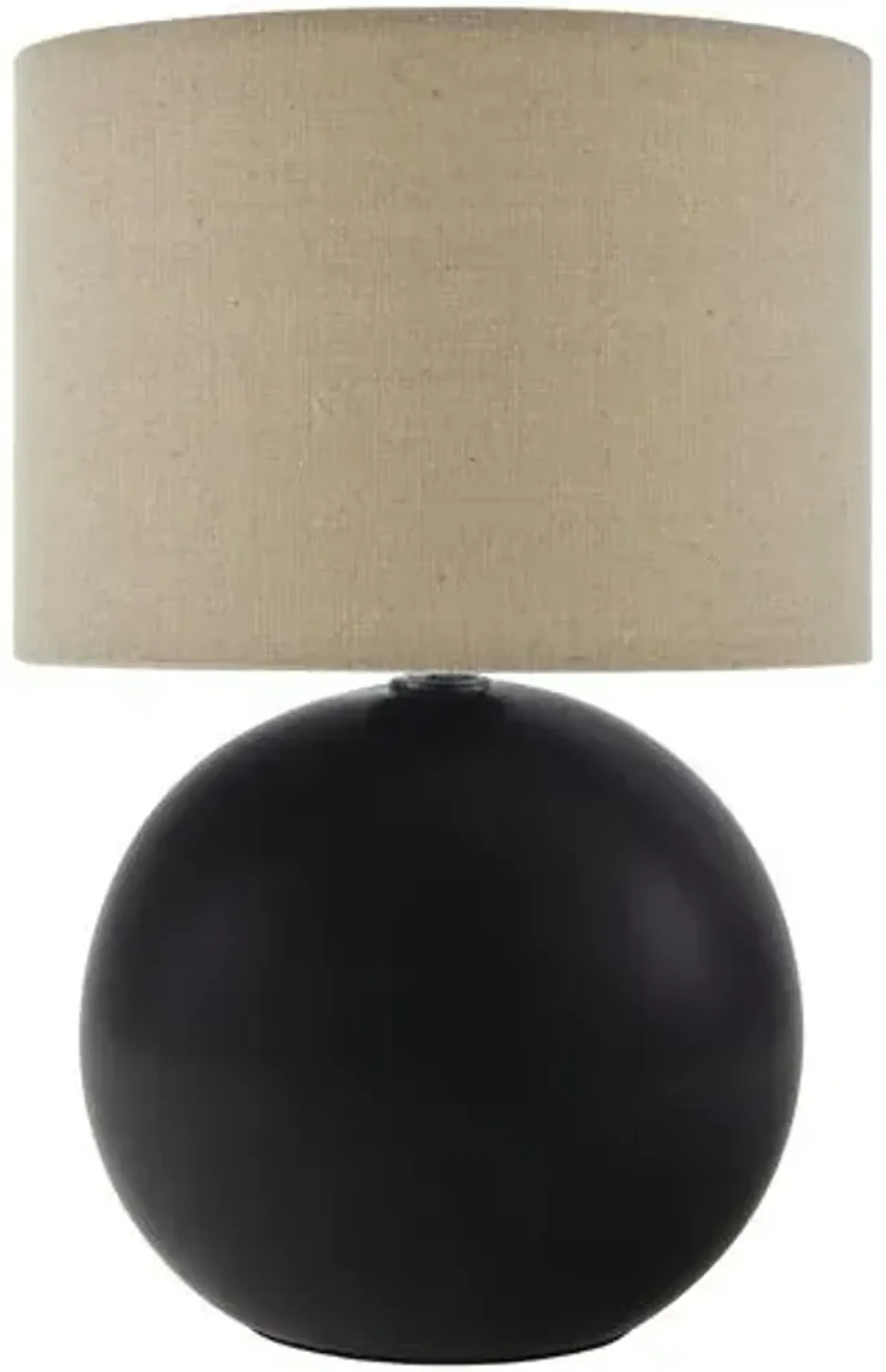 Pia Ball Accent Table Lamp - Black - 10Hx8Wx8D in