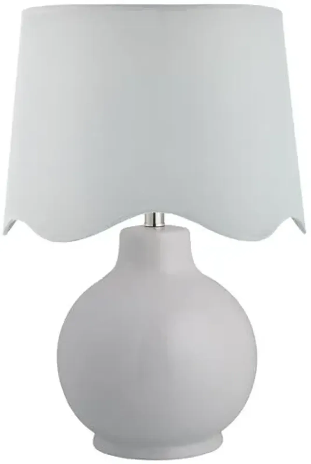 Joy Scallop Shade Table Lamp - White