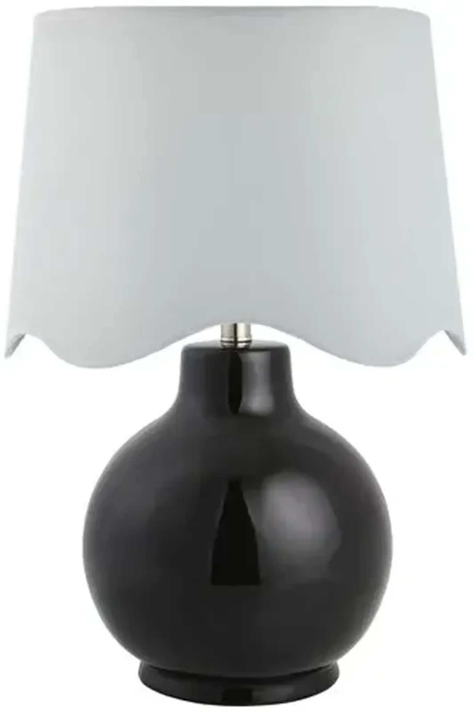 Joy Scallop Shade Table Lamp - Black