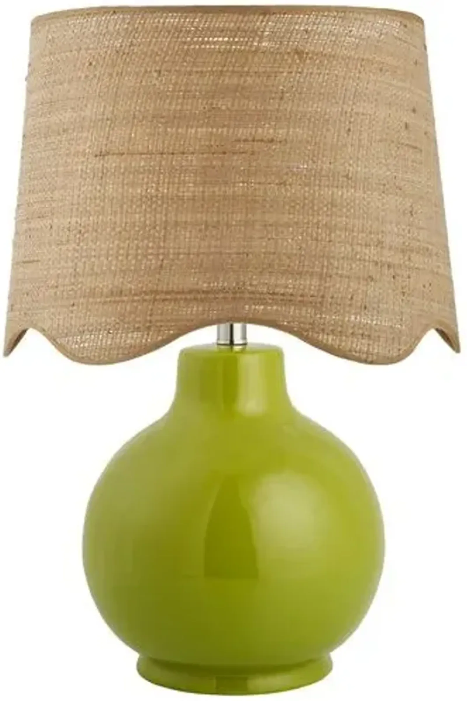 Joy Scallop Shade Table Lamp - Green