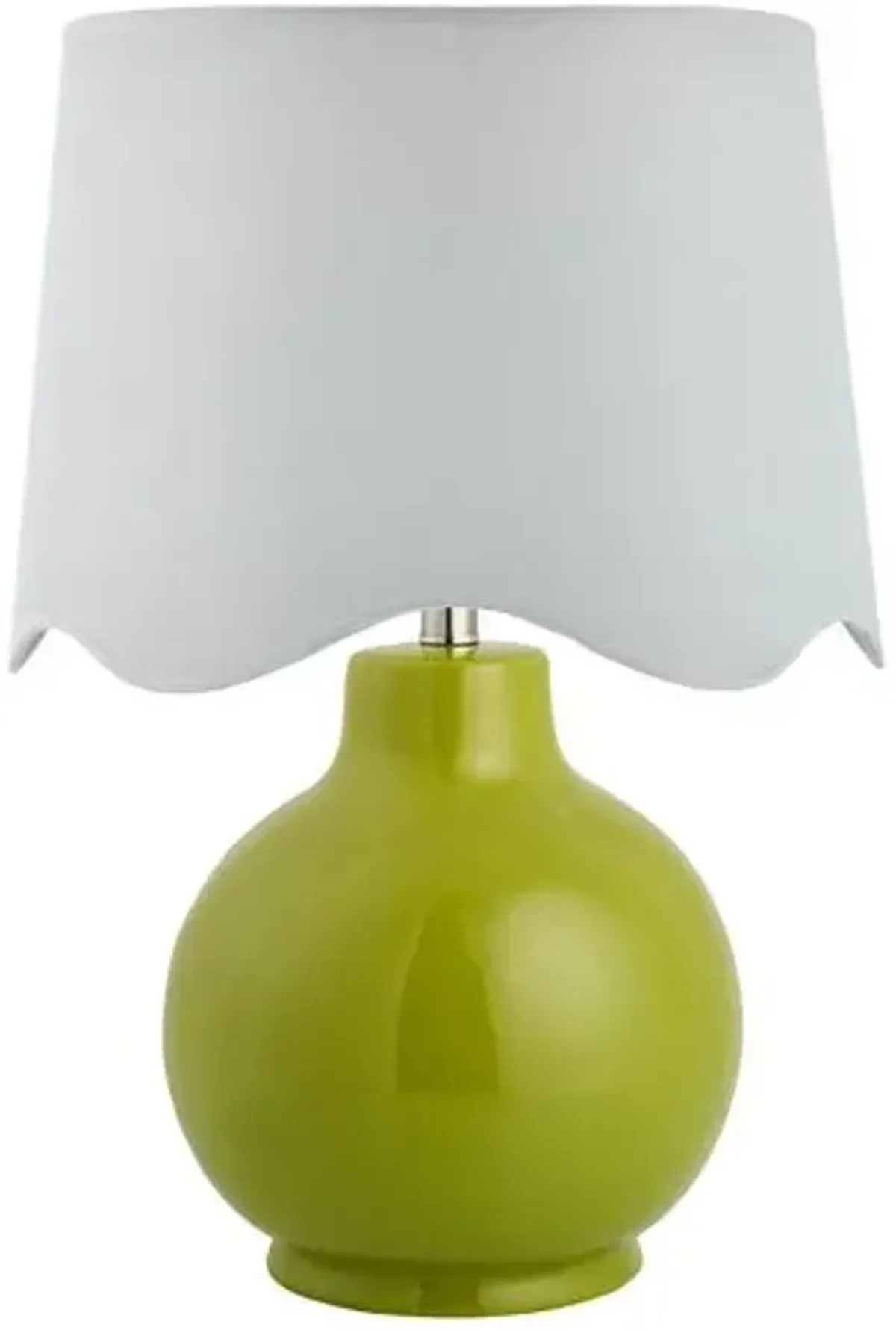 Joy Scallop Shade Table Lamp - Green