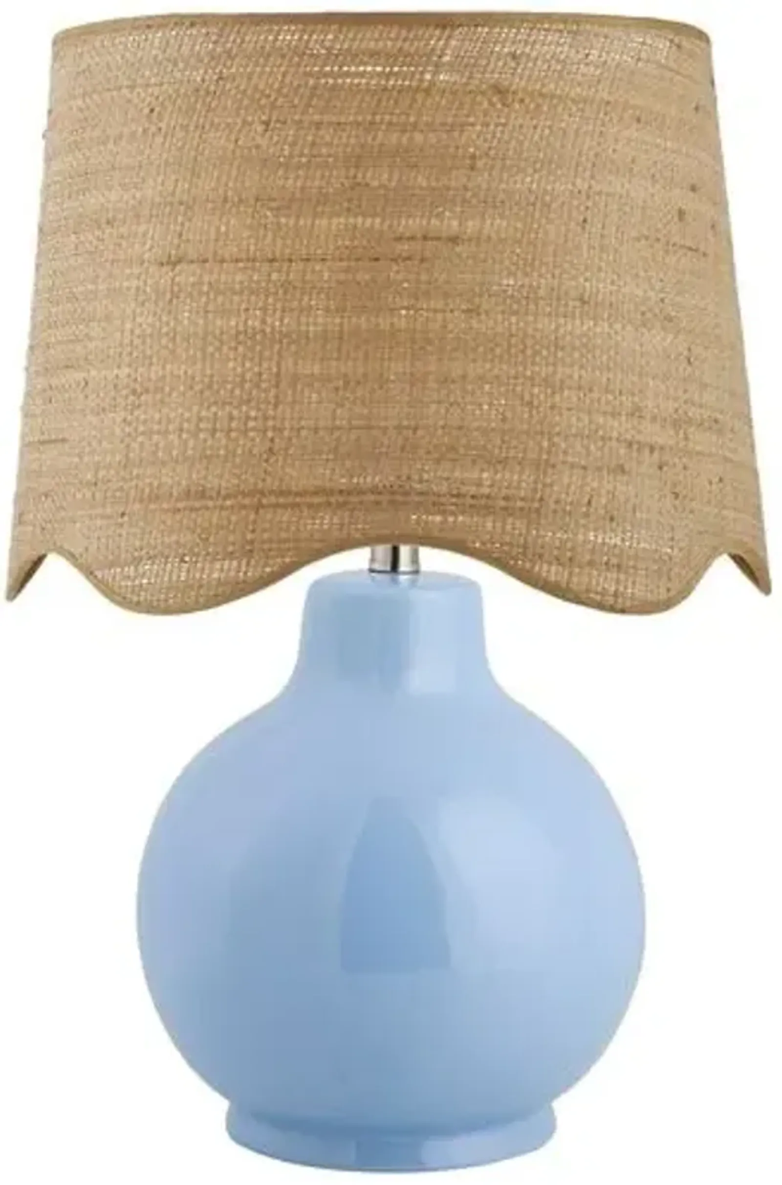 Joy Scallop Shade Table Lamp - Blue