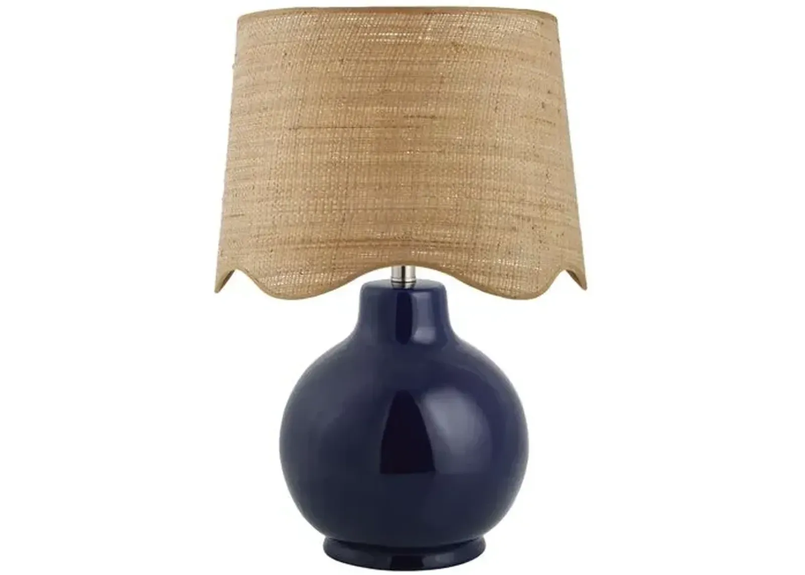 Joy Scallop Shade Table Lamp - Blue