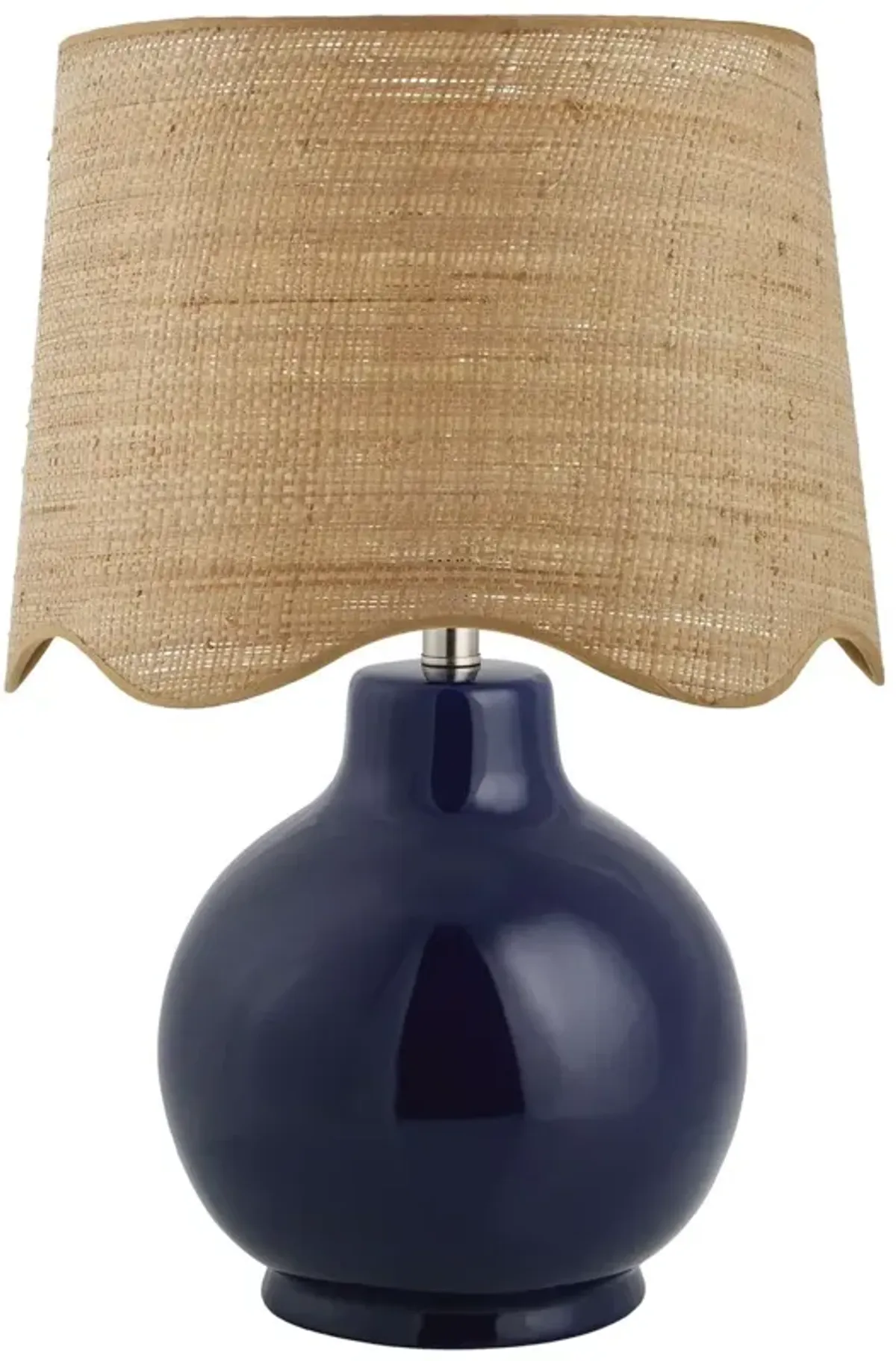 Joy Scallop Shade Table Lamp - Blue