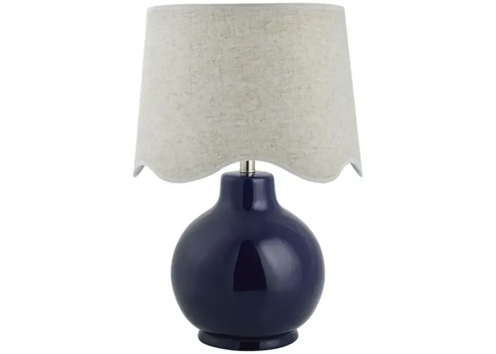 Joy Scallop Shade Table Lamp - Blue