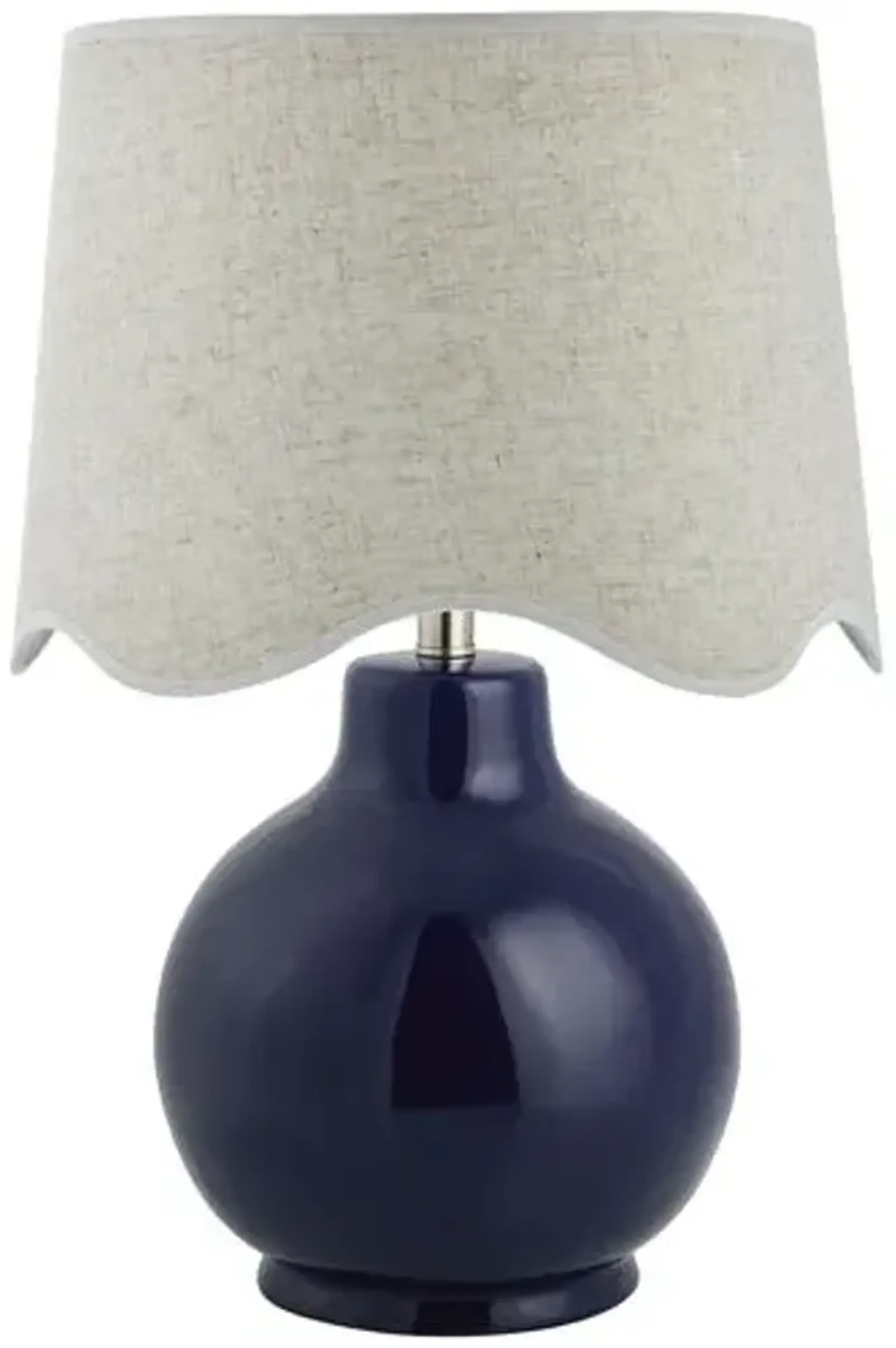 Joy Scallop Shade Table Lamp - Blue