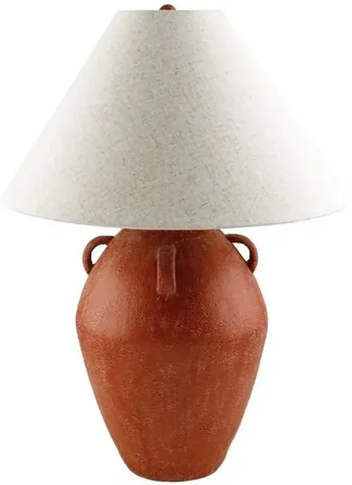 Mira Jar Table Lamp - Red/Wheat