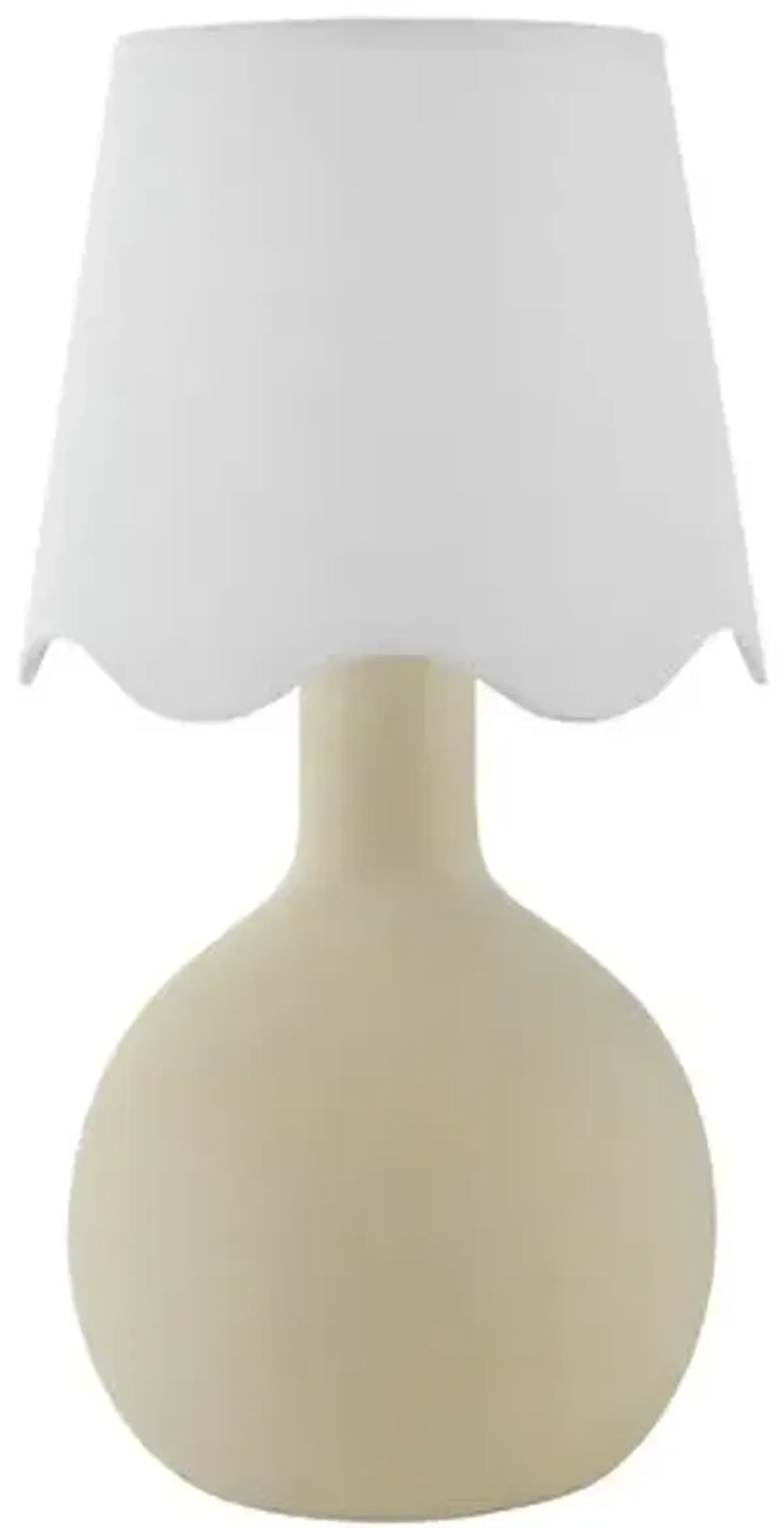 Noa Scallop Shade Table Lamp - White