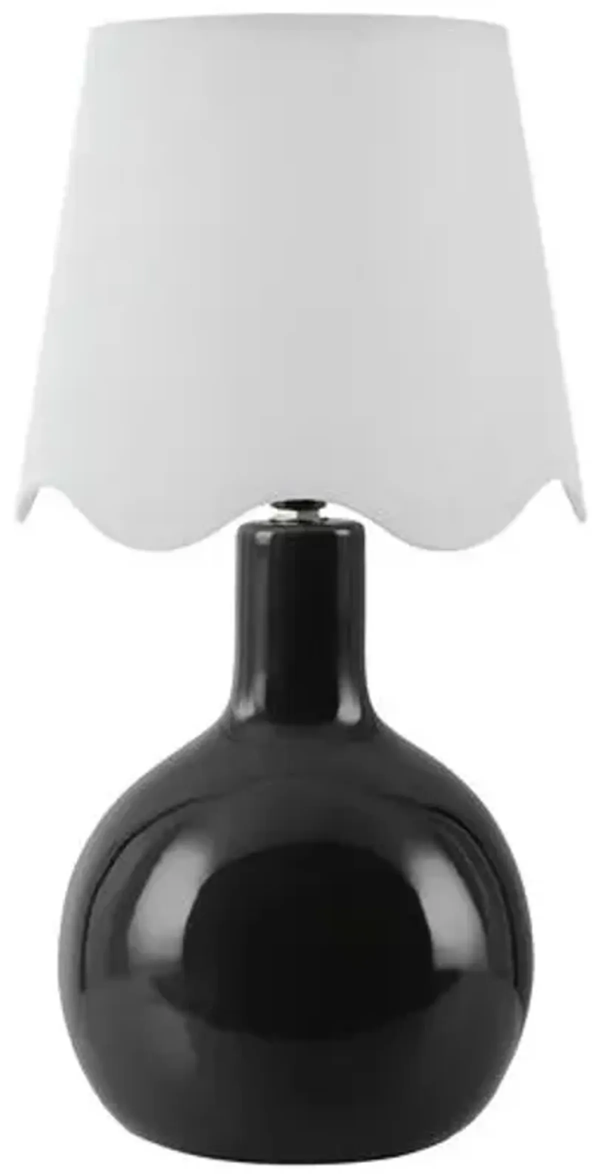 Noa Scallop Shade Table Lamp - Black