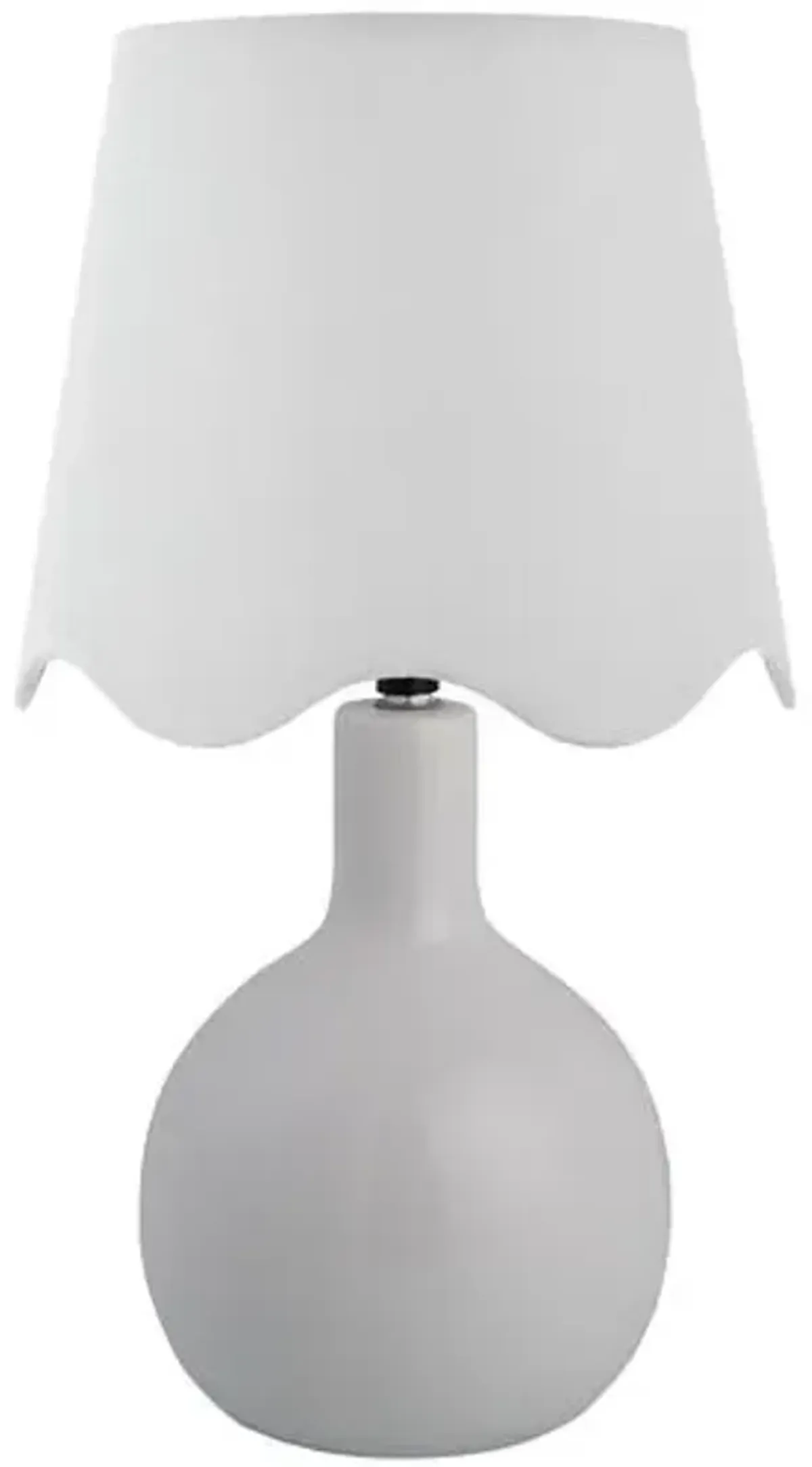 Noa Scallop Shade Table Lamp - White