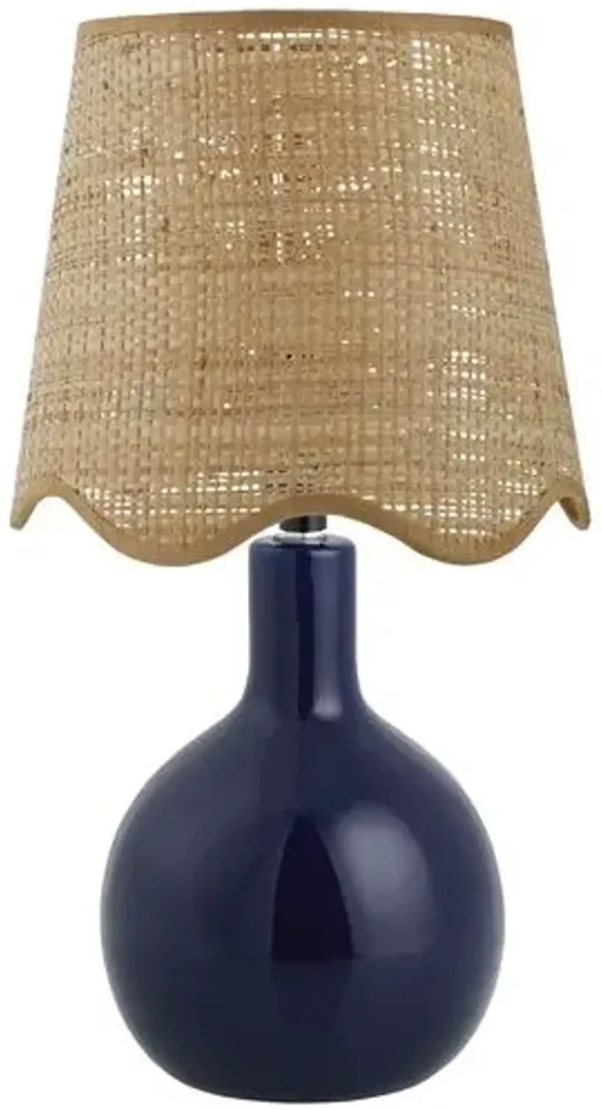 Noa Scallop Shade Table Lamp - Blue