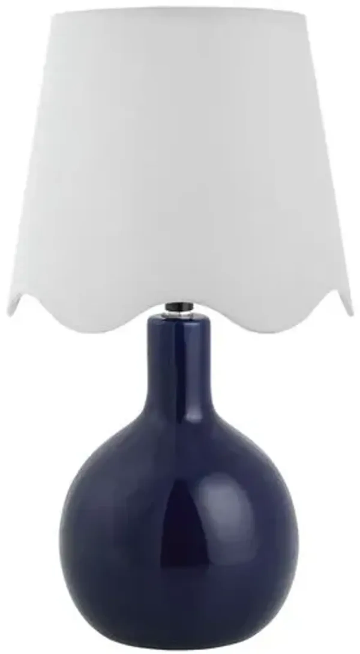 Noa Scallop Shade Table Lamp - Blue