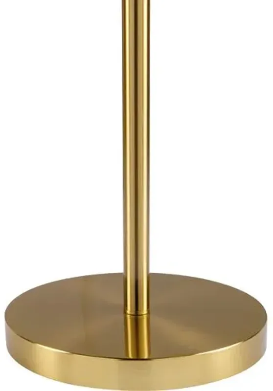 Evelyn Floor Lamp - Brass