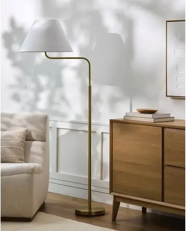 Evelyn Floor Lamp - Brass