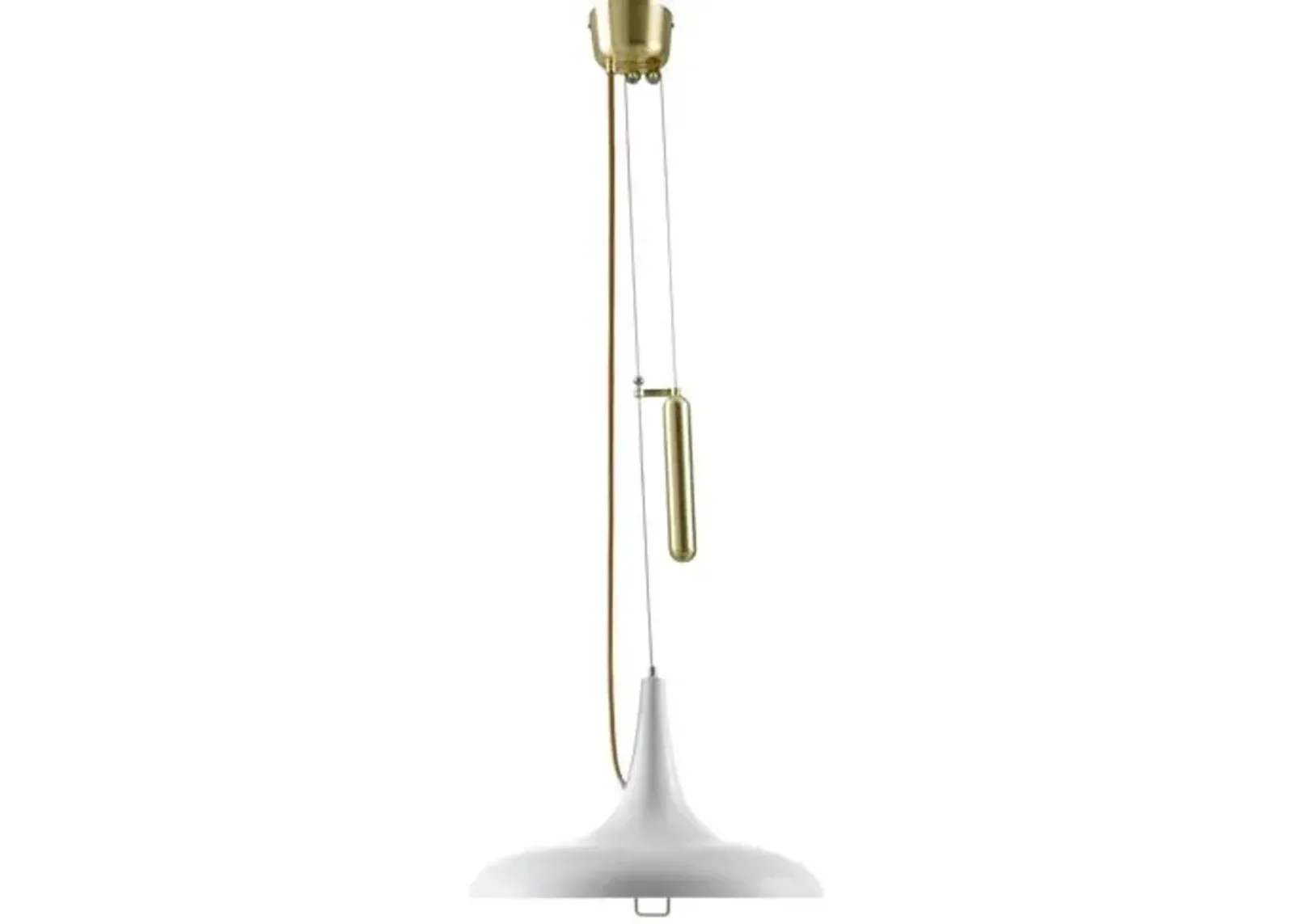 Kasper Metal Pendant - White