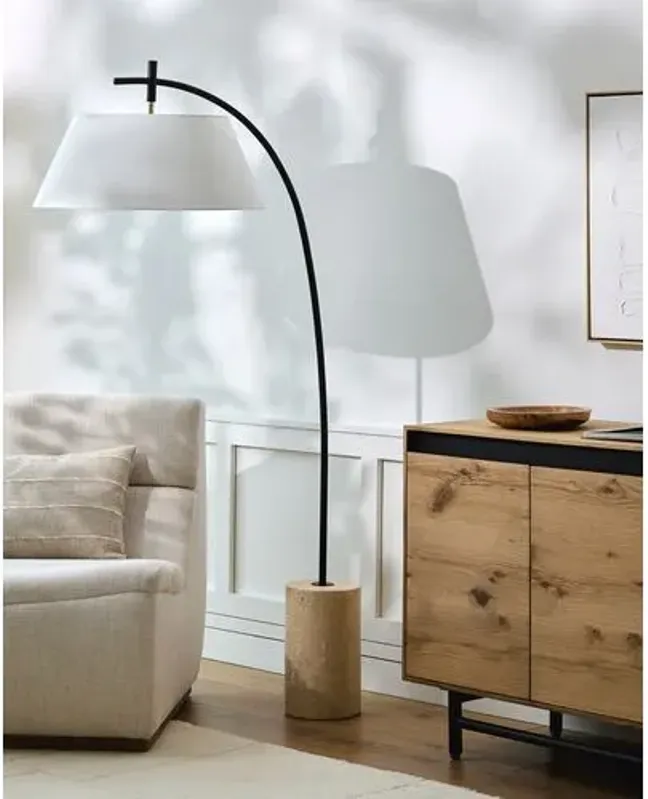 Adrian Arc Floor Lamp - Black