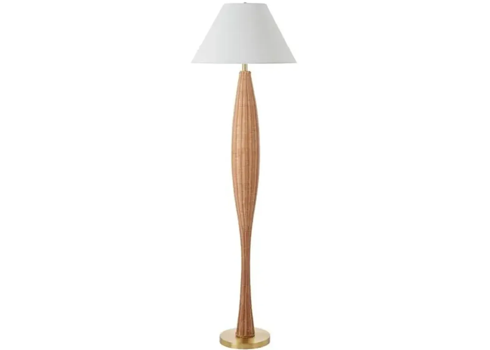 Kailani Rattan Floor Lamp - Tan